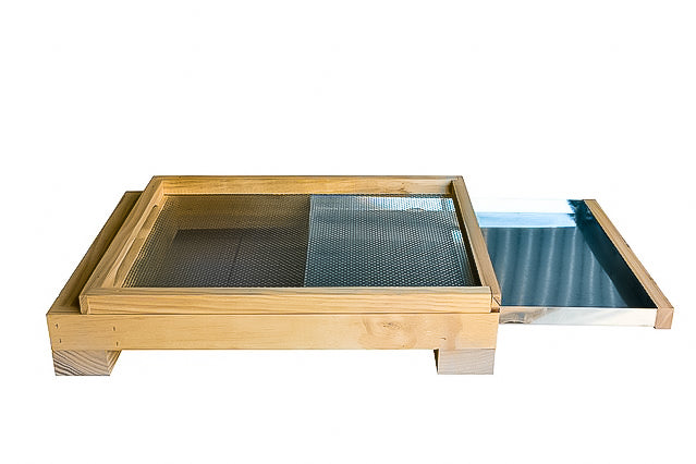 8/10 Frames Mesh Bottom Board Rubber Coated Feet With Beetle Trap