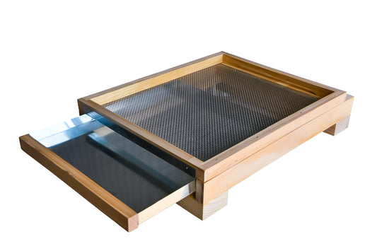 8/10 Frames Mesh Bottom Board Rubber Coated Feet With Beetle Trap