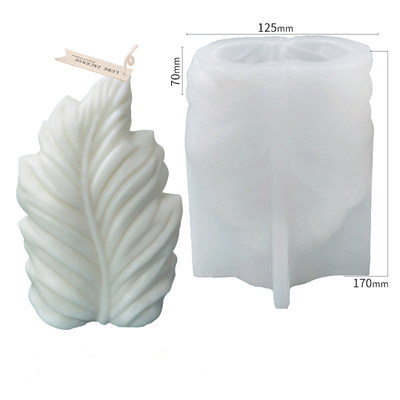 Coral Leaf Silicon Candle Mould Measurements