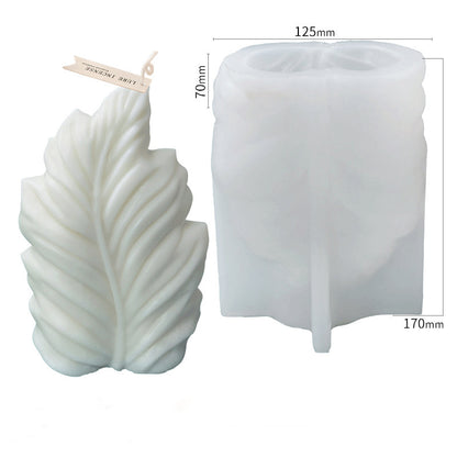 Coral Leaf Silicon Candle Mould Measurements