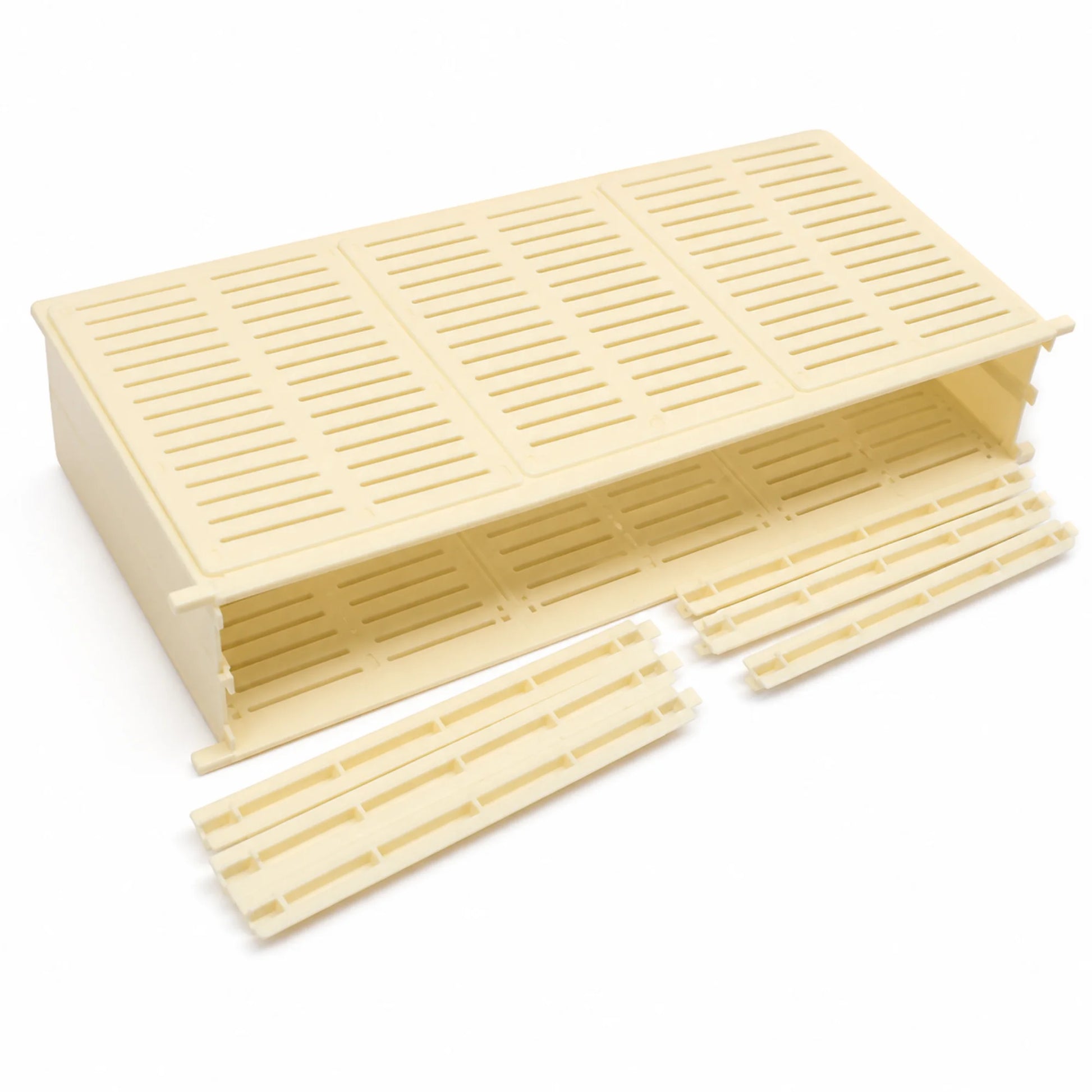 Plastic Queen Bee Isolation Cage - Single & Double Frame Options – Side View