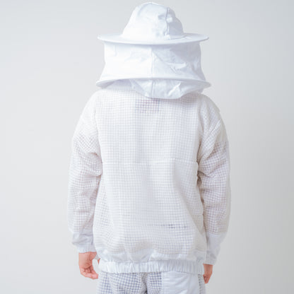 Ventilated Beekeeping Jacket With Round Hat Veil