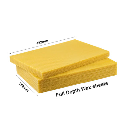 Australian Made Wax Foundations Full Depth