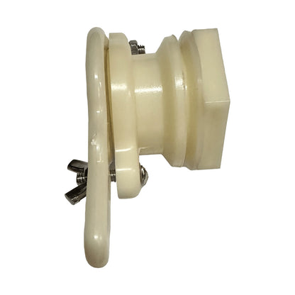 Side view of honey gate nylon leak proof valve