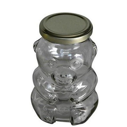 Teddy Bear Glass Jars 180 ml/200 grams