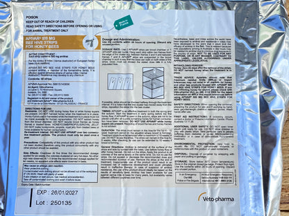 Apivar An Effective Treatment for Varroa Mites