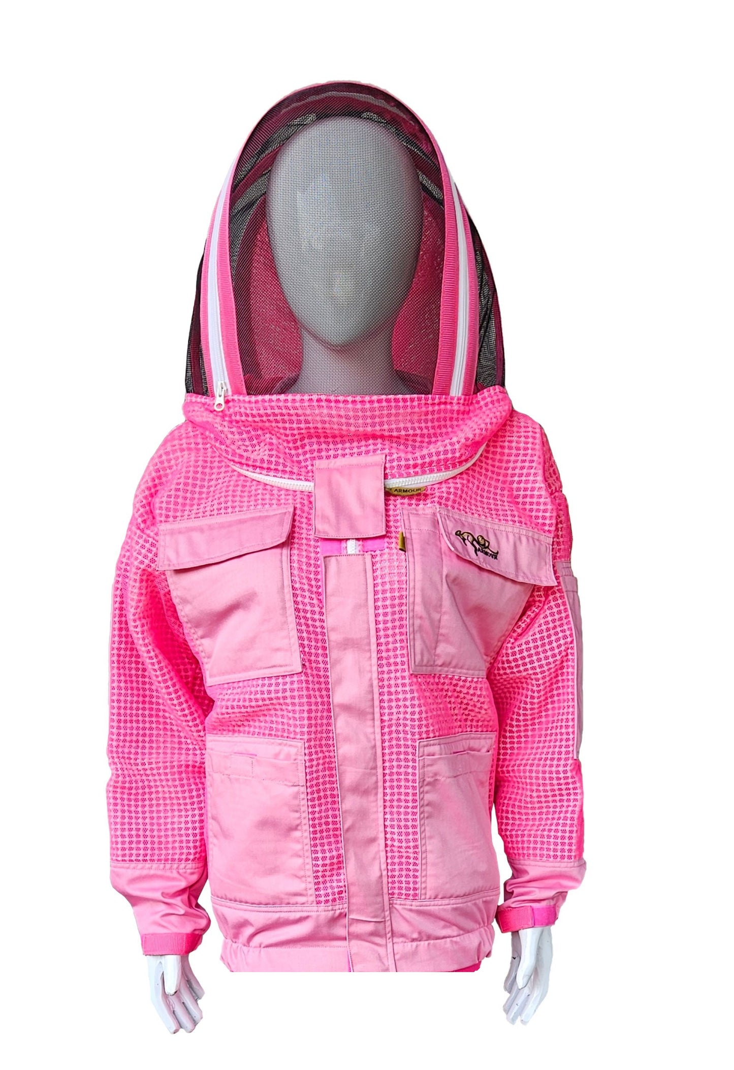Pink Beekeeping Jacket & Trousers Pants Set 3 Layer Mesh Costume