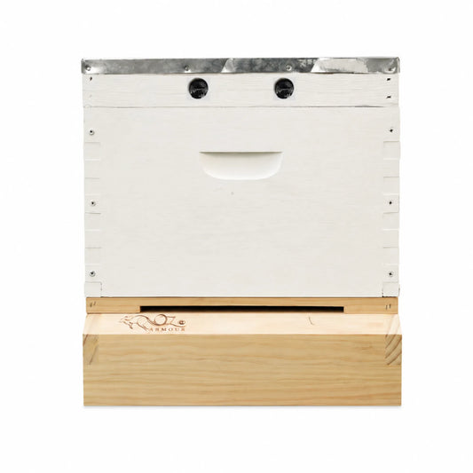 OZ ARMOUR Painted Brood Box — Wax-Dipped Mesh Bottom Board