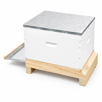 OZ ARMOUR Painted Brood Box — Wax-Dipped Mesh Bottom Board