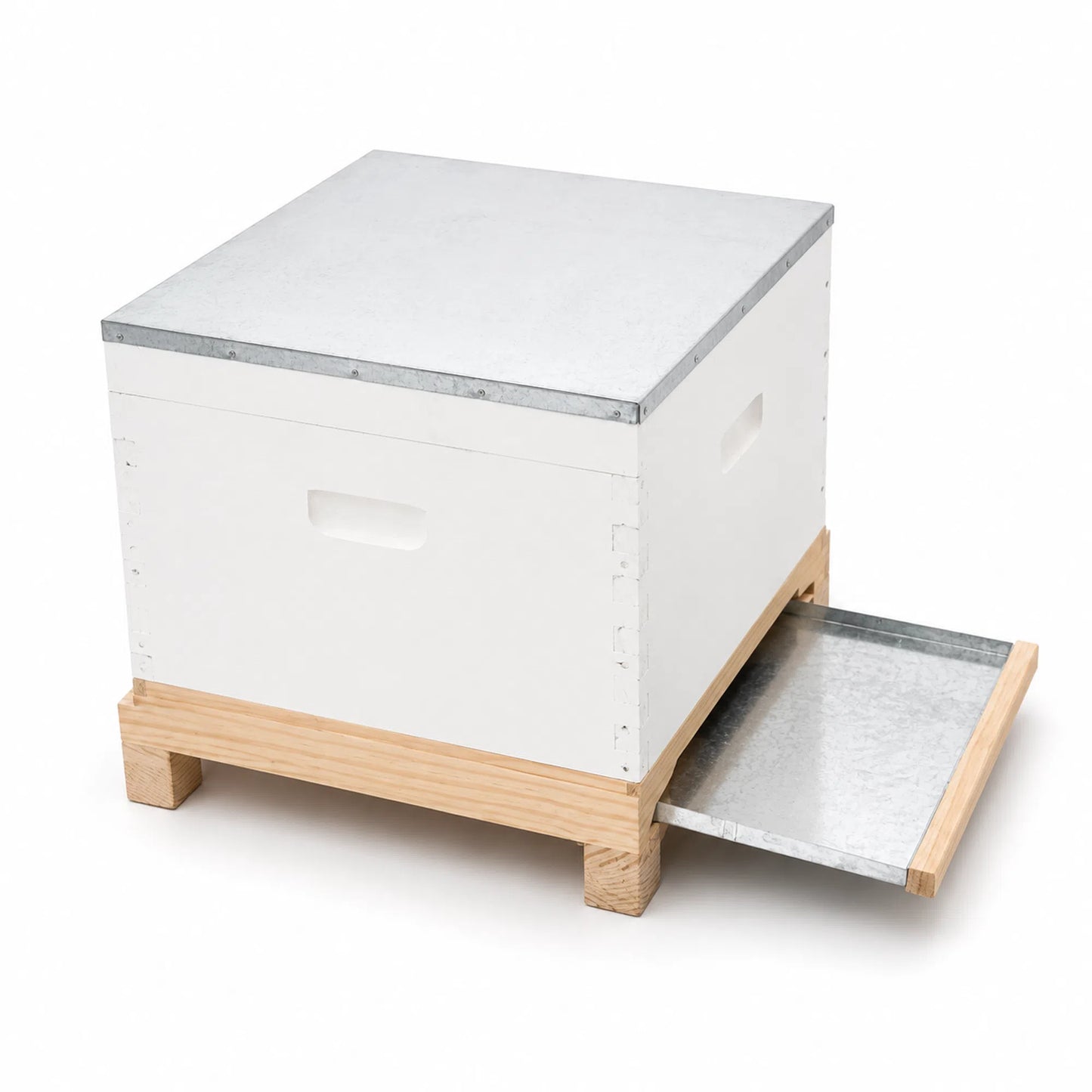 OZ ARMOUR Painted Brood Box — Wax-Dipped Mesh Bottom Board