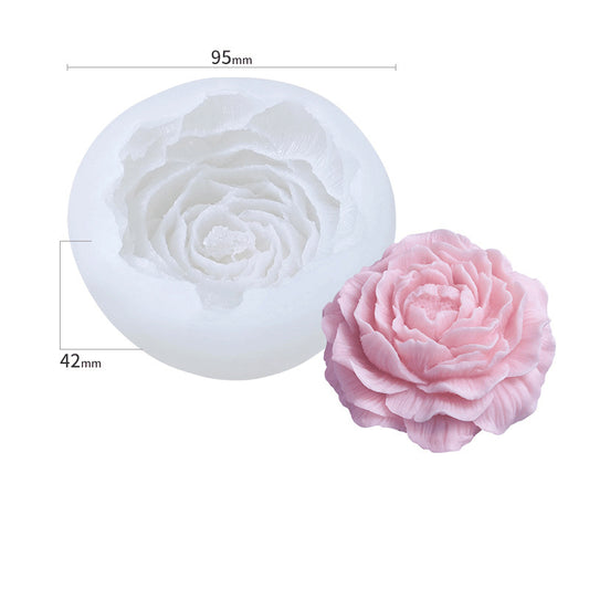 Peony Shape Silicone Candle Mould