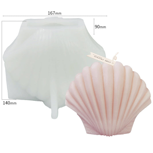 Seashell Silicon Candle Mould Measurements