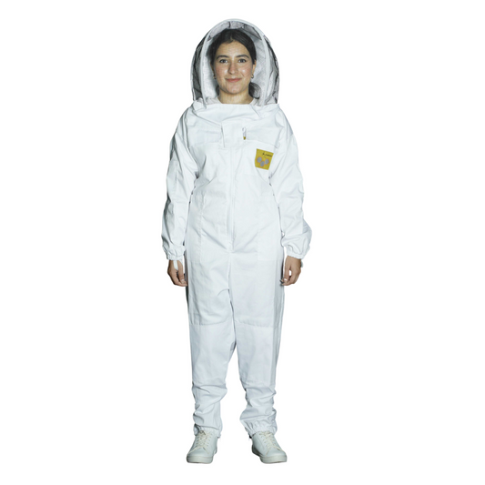OZ APIARIST Heavy Duty Beekeeping Suit With Fencing Veil & Optional Gloves