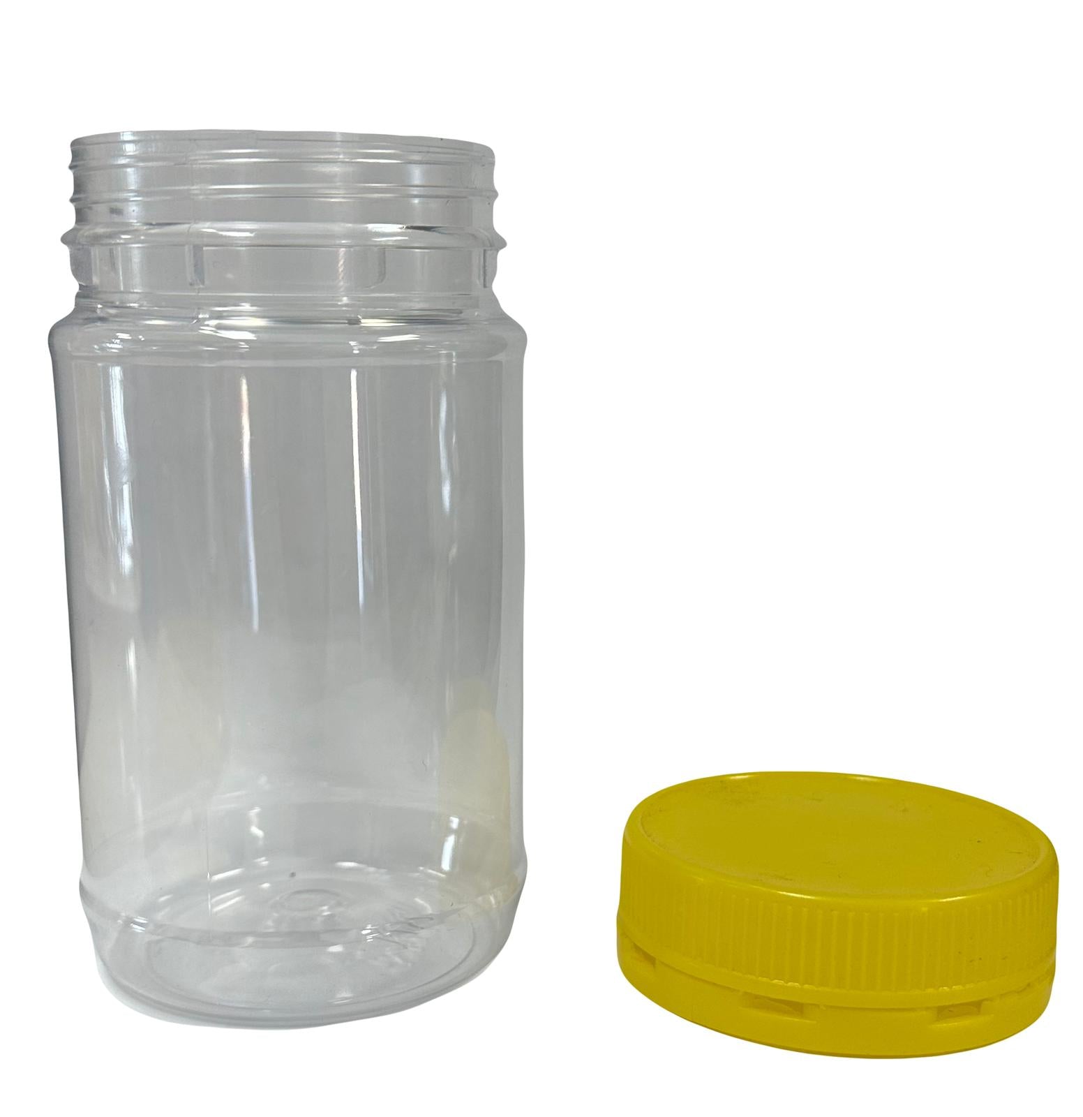 375 Ml/500 Grams Round Plastic Jars Honey Containers Plastic Lid
