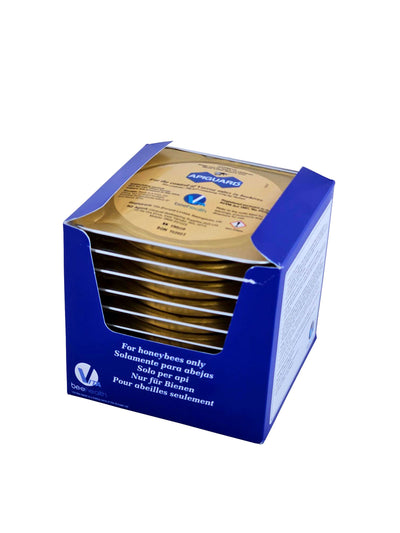APIGUARD Varroa Treatment - Packaging for effective beekeeping pest control.