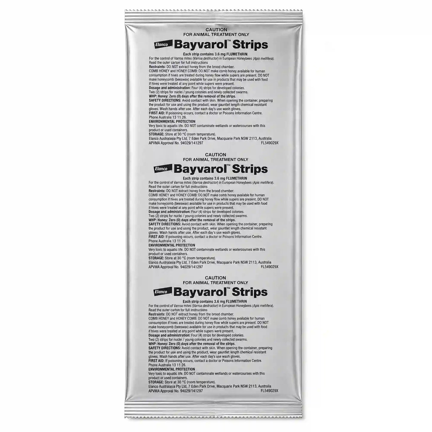Bayvarol Strips Pack of 20