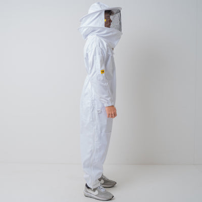 OZ Armour Beekeeper Suit - High-Quality Poly Cotton with Round Hat Veil for Effective Beekeeping Protection
