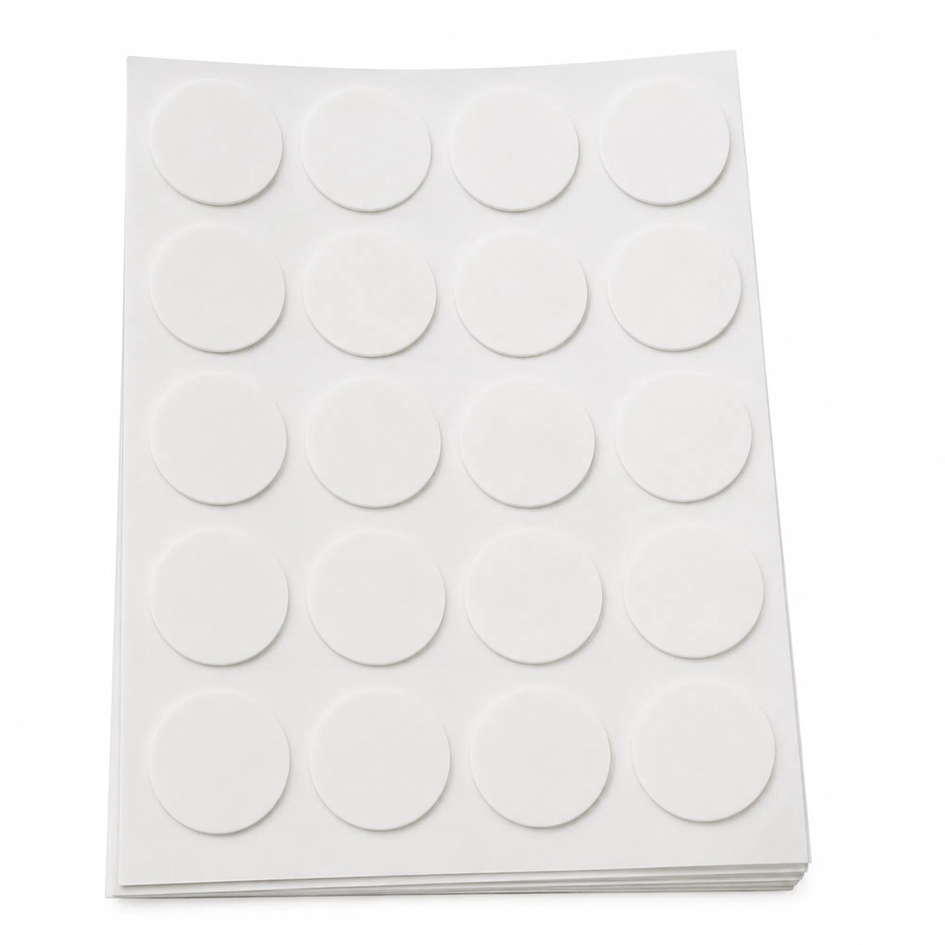 White candle wick sticker sheet
