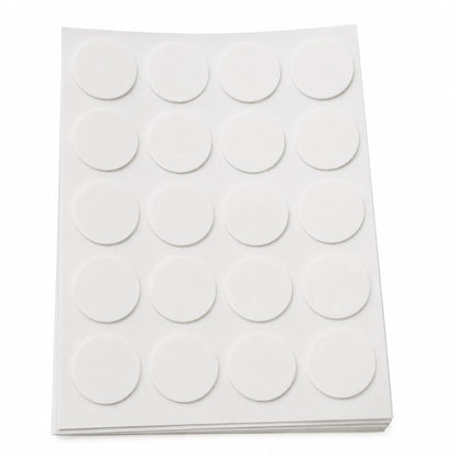 White candle wick sticker sheet
