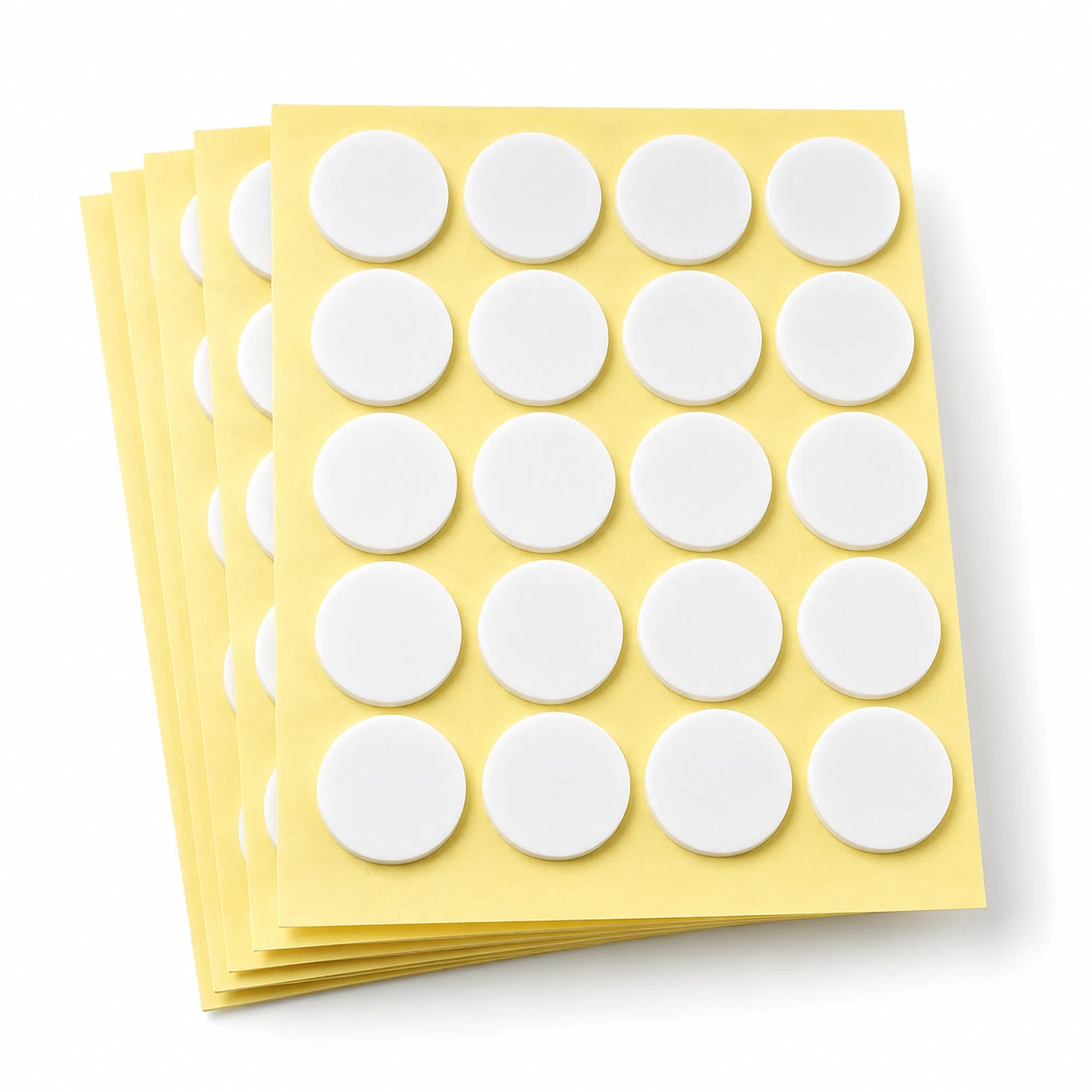 Candle wick stickers with yellow backing
