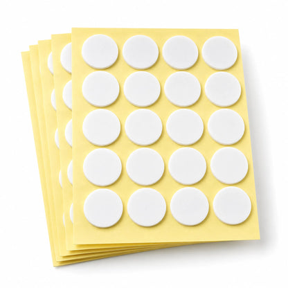 Candle wick stickers with yellow backing
