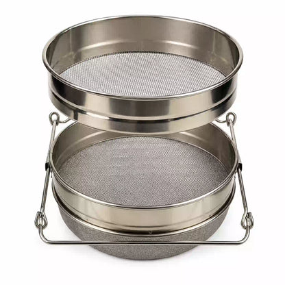 Double Layer Jumbo Size Honey Filter with upper and lower mesh screens