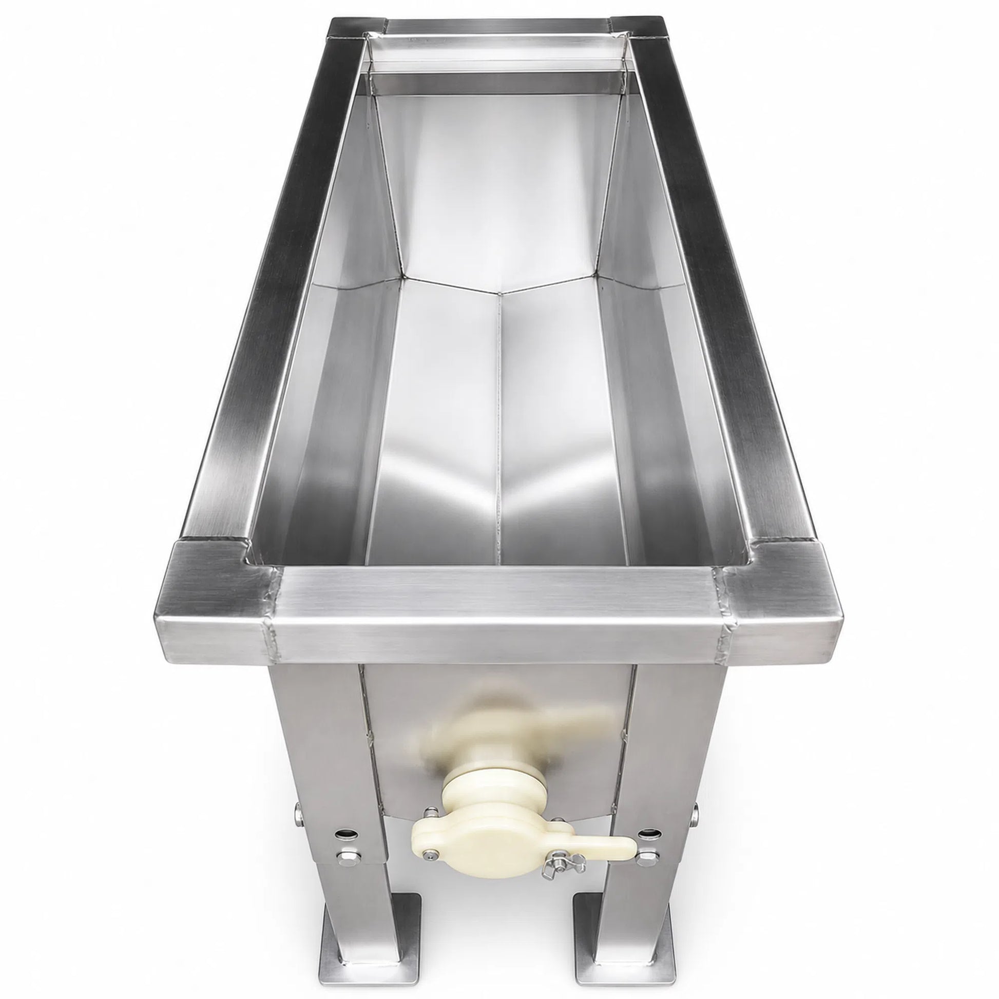 Double roller slitter uncapping stand for beekeeping frames