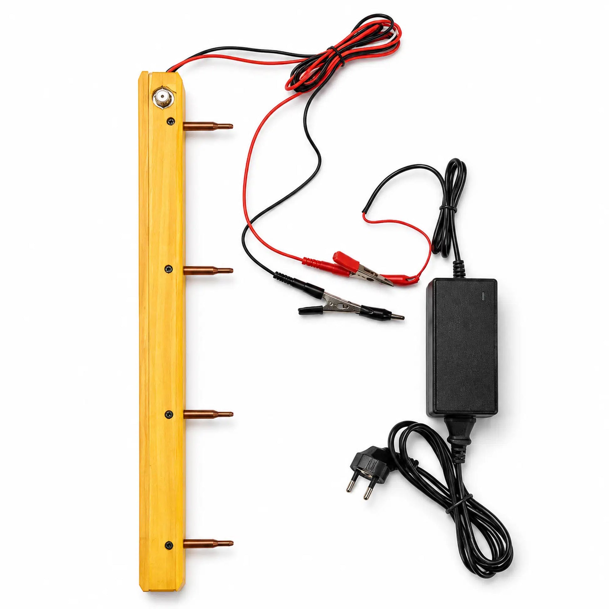 Electric Wire Embedder With Wooden embedding board & Optional Battery Charger side view