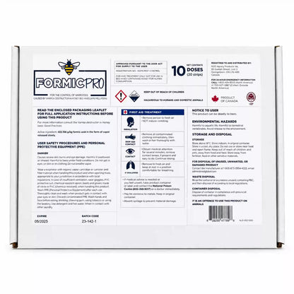Formic Pro - Organic Varroa Control - (Expiry August 2027) – Detail View