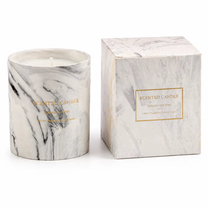 Gray Ceramic Candle with boxing