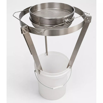 Honey Filter stand 25 cm to 70 cm with double sieve filter and bucket