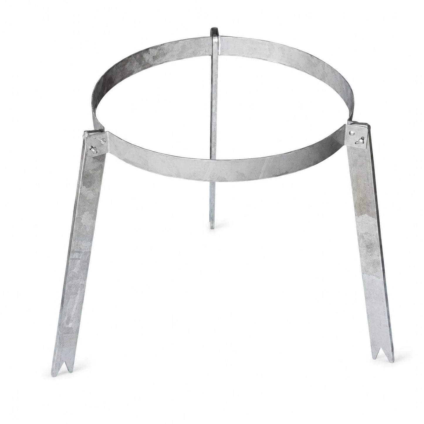 Foldable honey filter stand with adjustable legs and round filter ring