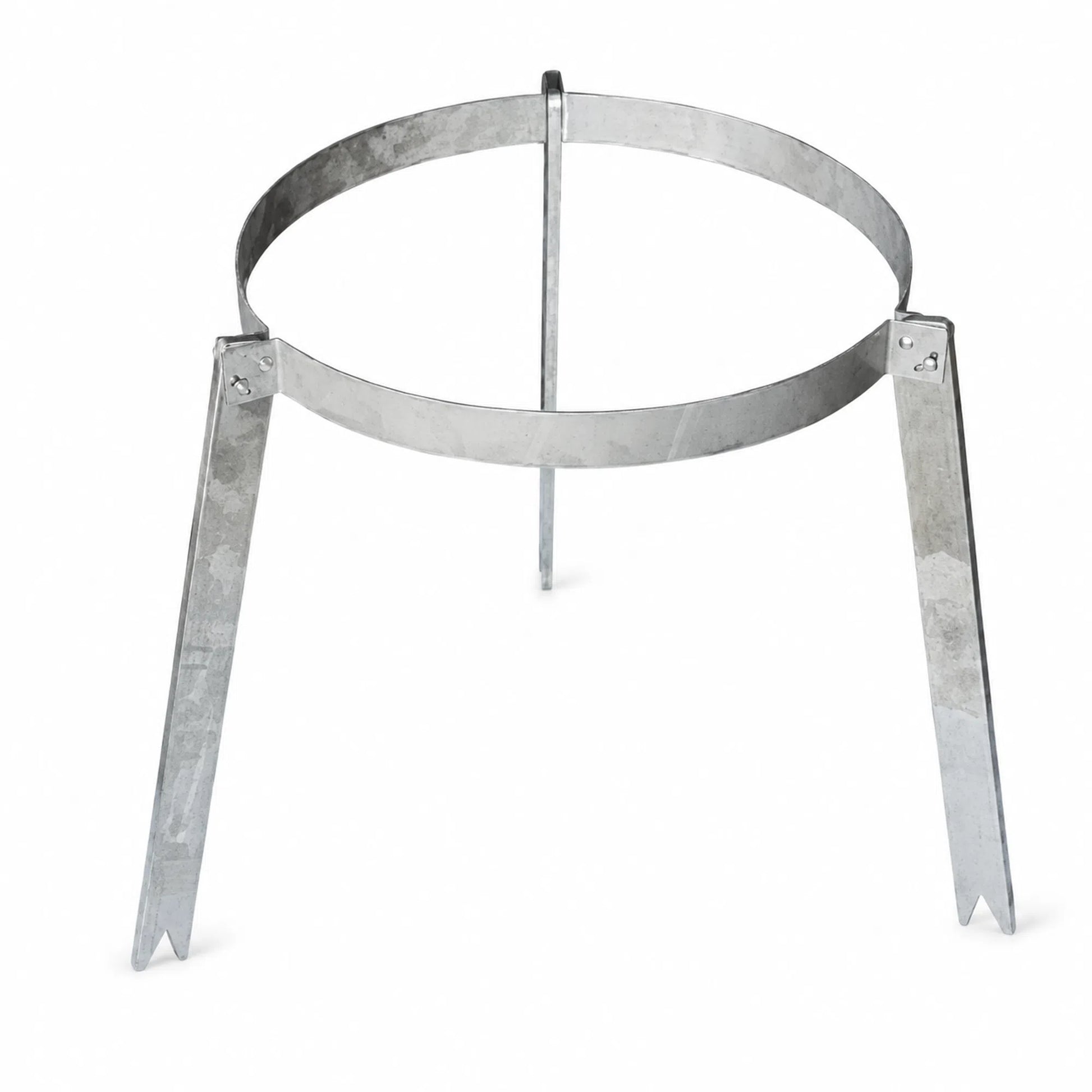 Foldable honey filter stand with adjustable legs and round filter ring