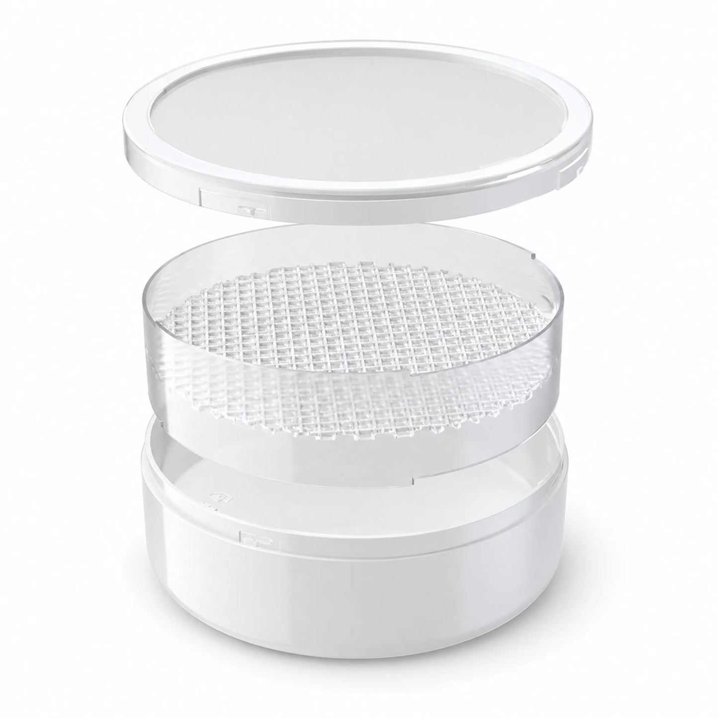 Honeycomb Frames with 8 Round Honeycomb Boxes transparent container stack