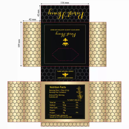 Honeycombs Wooden Frames Innovative Design Set of 8 – Close-Up
