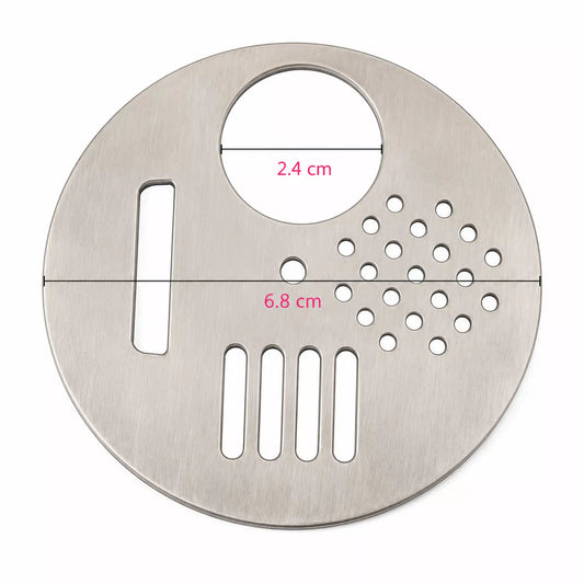 STAINLESS STEEL ROTATING ENTRANCE DISC GATE LARGE 6.8 CM