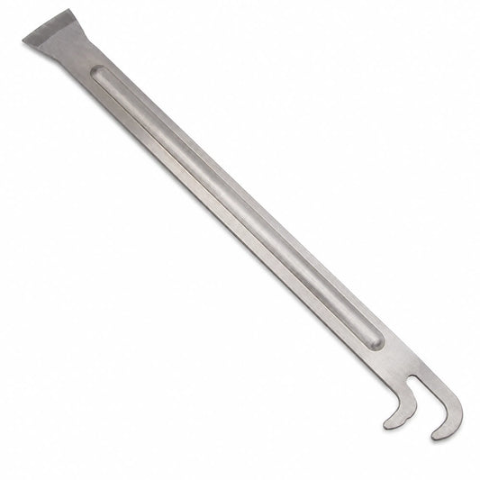 Long J hive tool angled view on white background