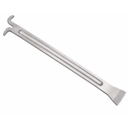 Stainless steel Long J Hive Tool with flat scraper and hooked end