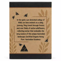 ACO Certified Organic Bloodwood Honey back label details