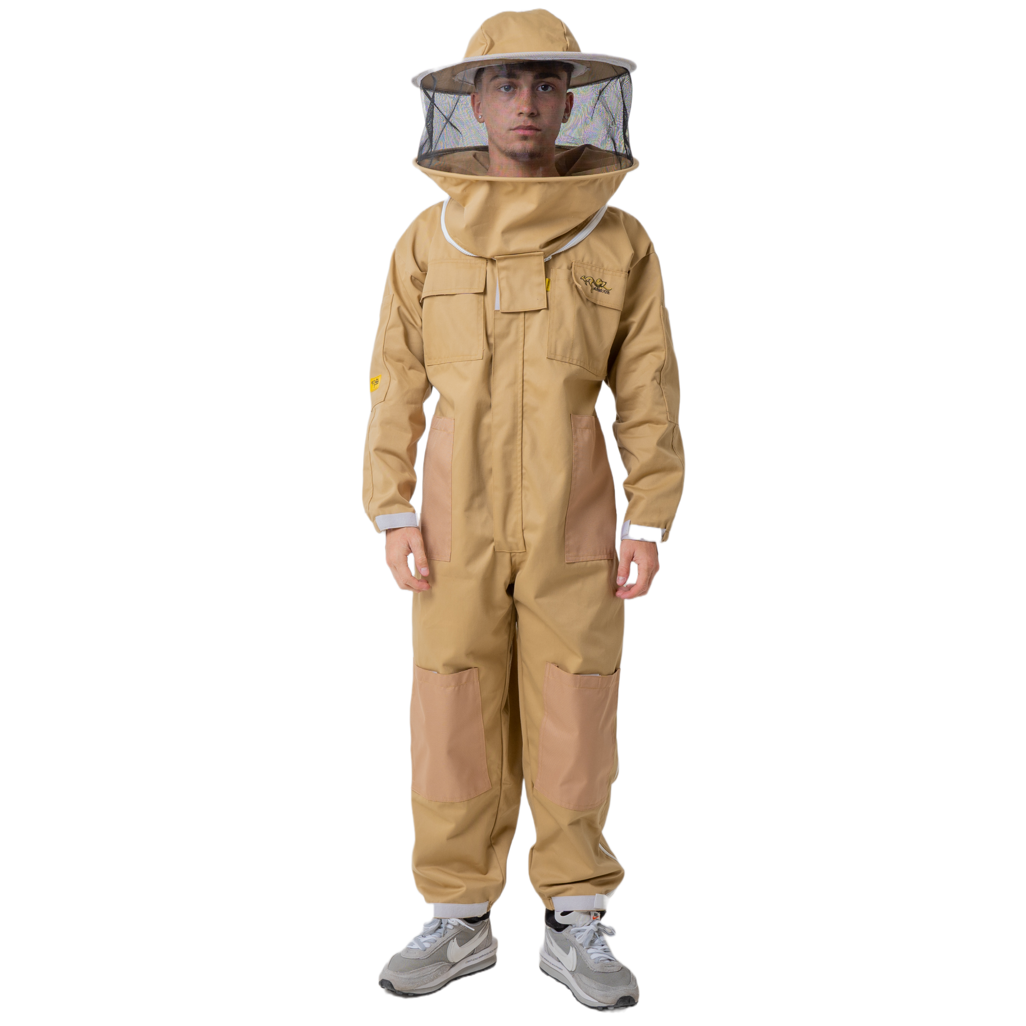 OZ ARMOUR beekeeping suit in khaki with round hat