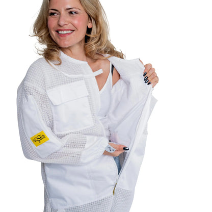Close up of the ventilated mesh fabric
