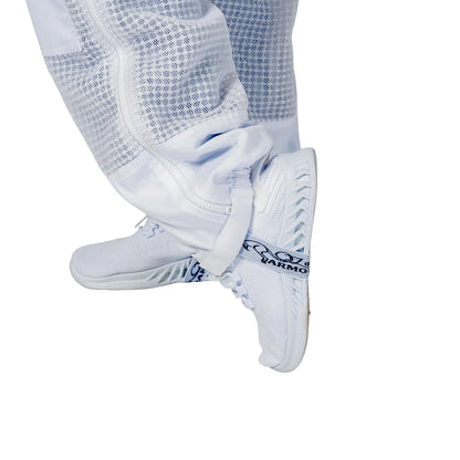  Close up of the integrated boots