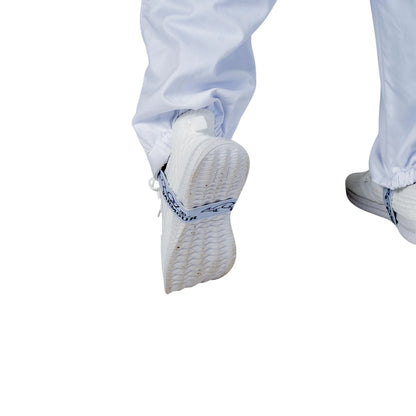  Close up of the integrated boots
