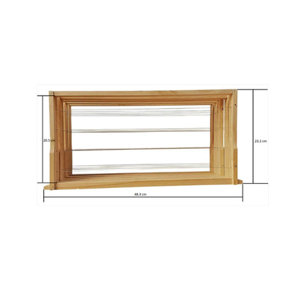 Assembled & Wired Beehive Full Depth Frames - Premium New Zealand Pine - Beekeeping Gear