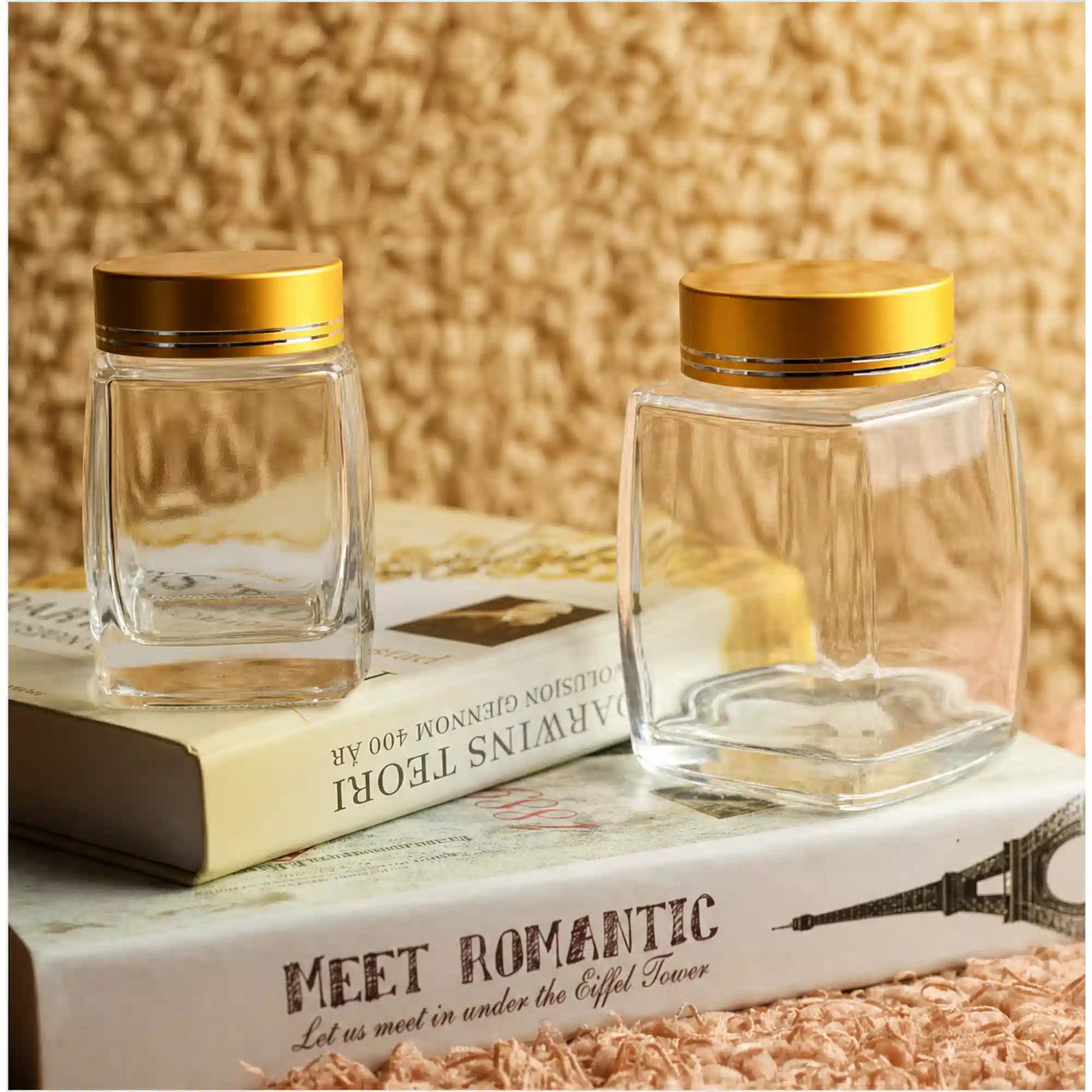 Premium Quality Square Glass Jars 360 ML – Additional View