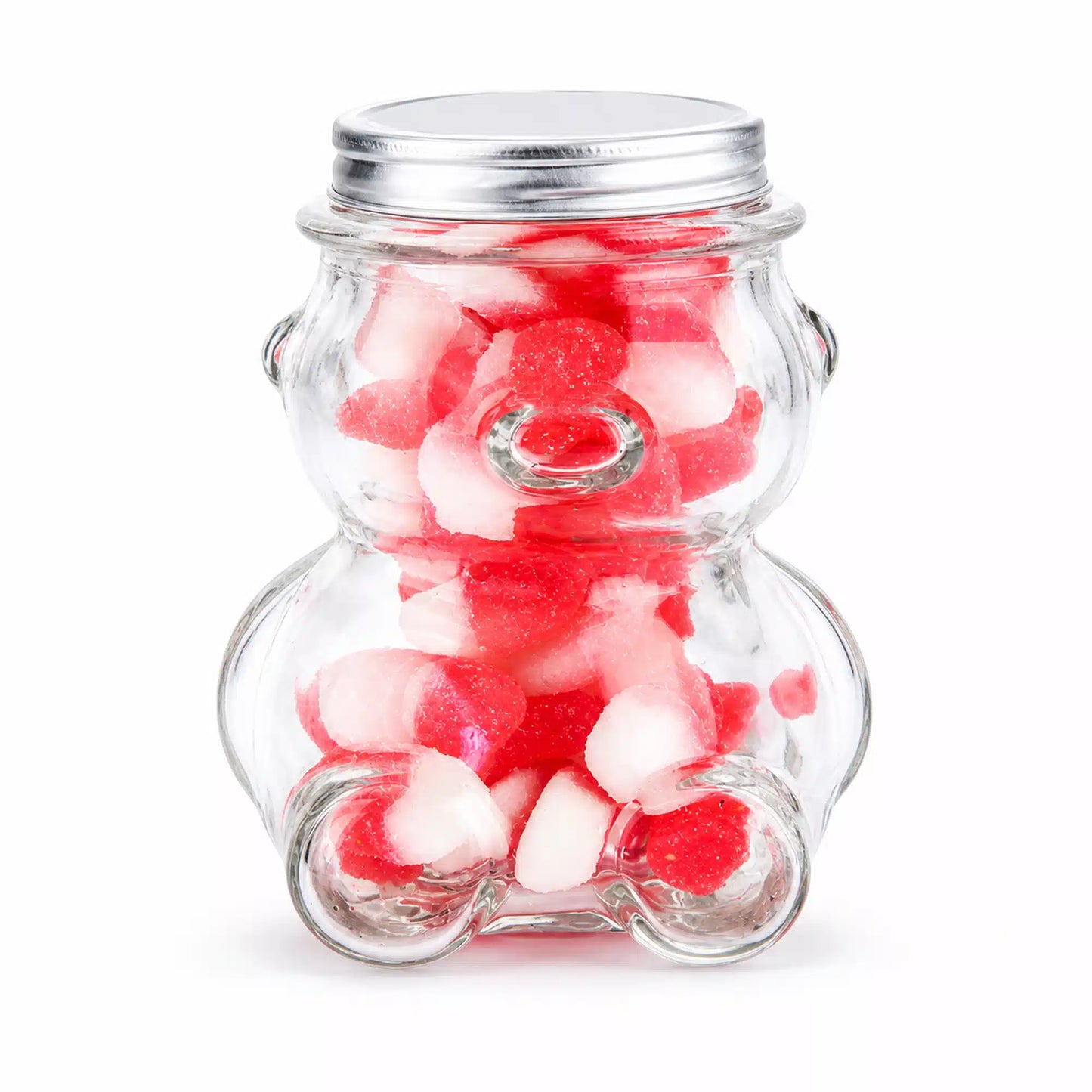 Premium Quality Teddy Bear Glass Jars 160 ML with Hat style Lid – Additional View