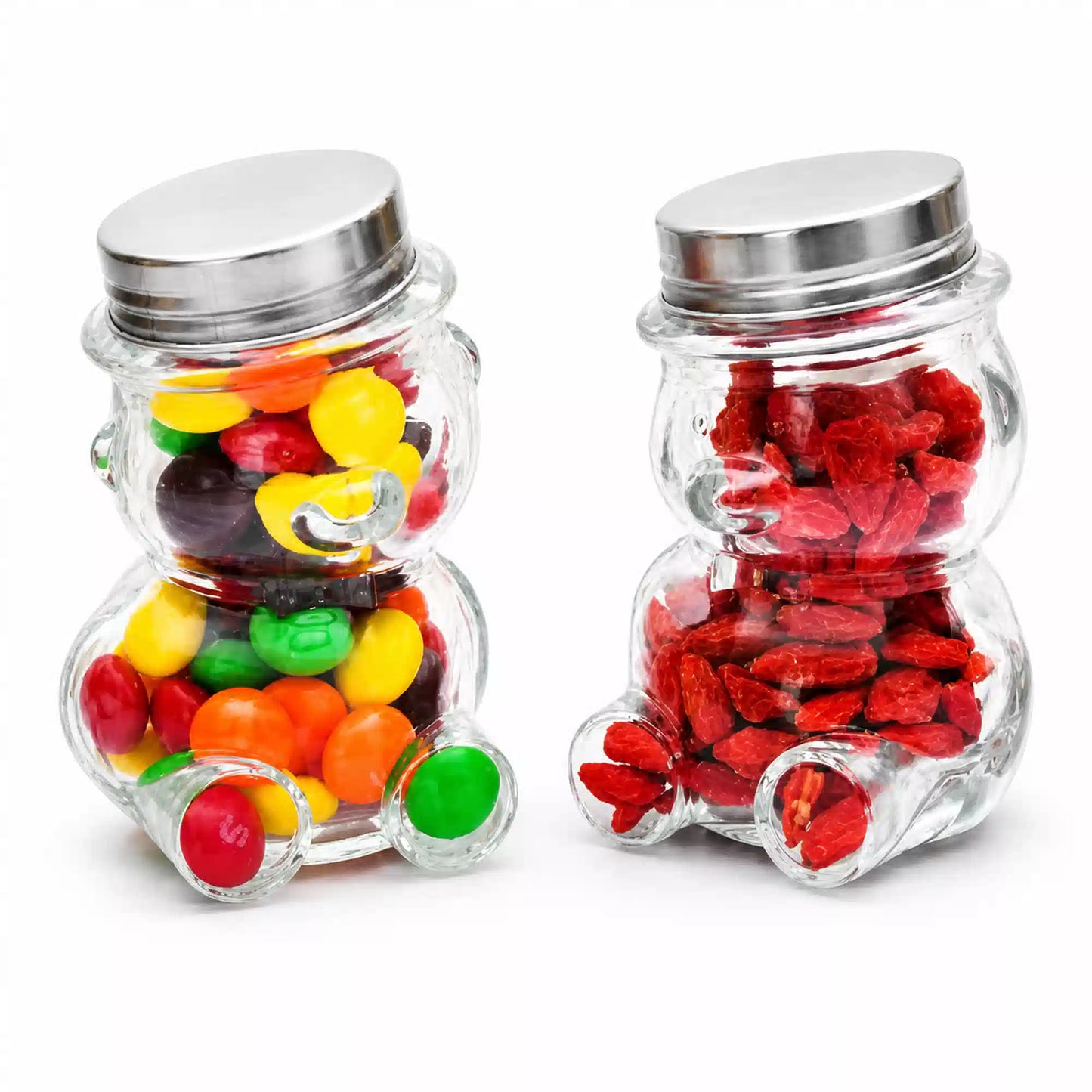 Premium Quality Teddy Bear Glass Jars 160 ML with Hat style Lid – Feature Detail