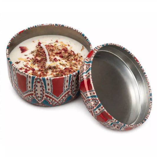 Red Scented Candle Pot