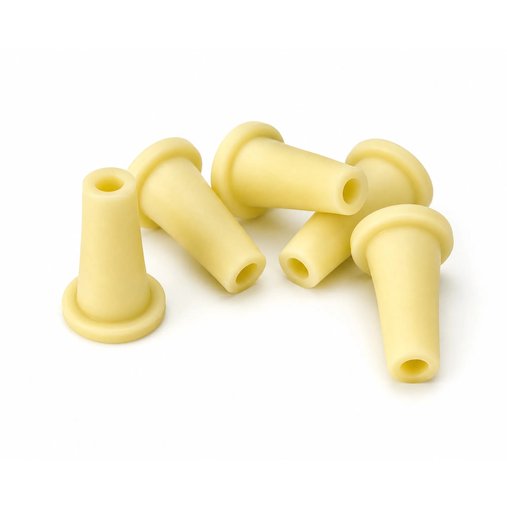 Yellow silicone insulation plugs set for polyfoam beehive protection