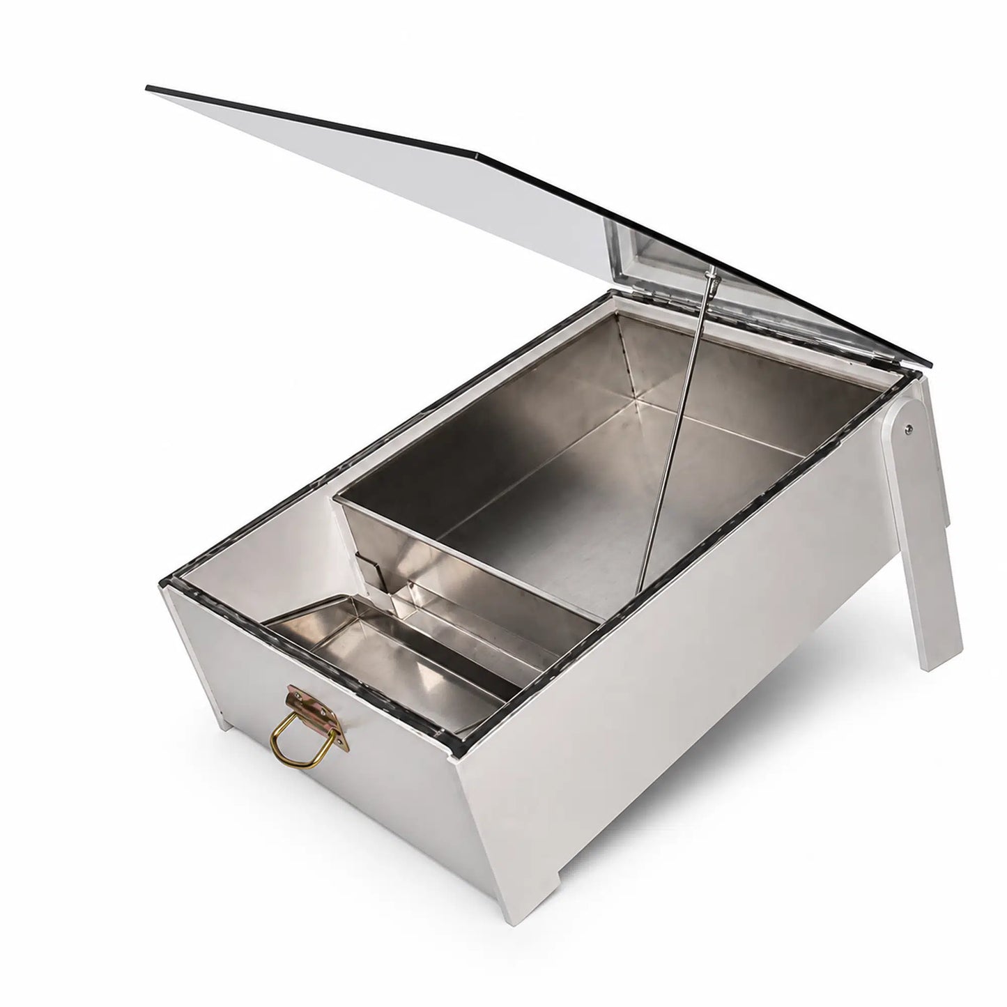 Solar wax melter with tray and clear lid